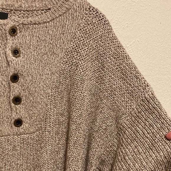 REDHEAD 1/4 Button Zip Henley Cotton Blend Pullover Fisherman Sweater Men’s L - Picture 11 of 16